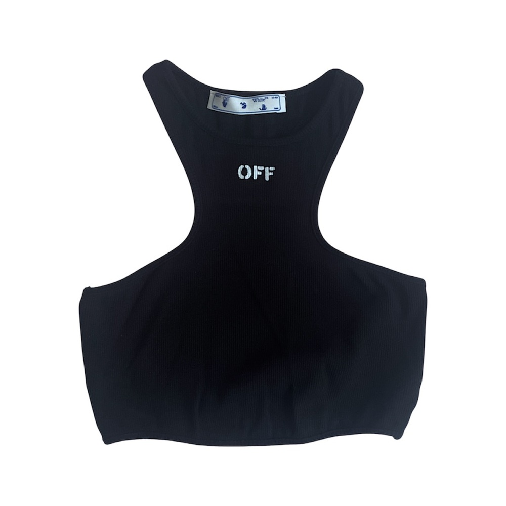 Off-White black crop top